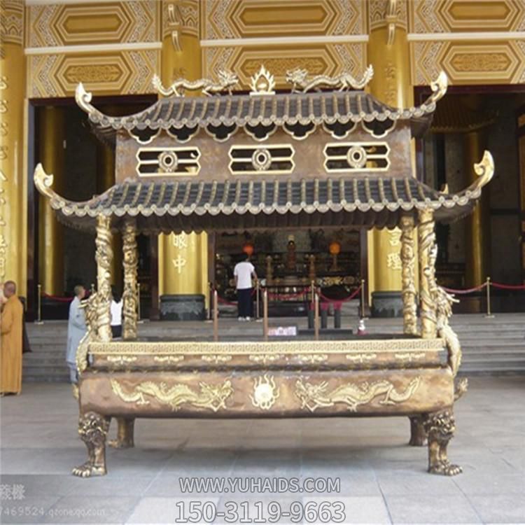 宗教寺庙大型浮雕铜雕香炉博鱼网页版