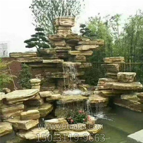 千层石雕天然石雕园林庭院假山博鱼网页版