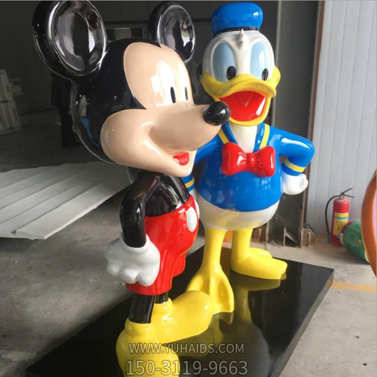 玻璃钢卡通迪士尼公园米老鼠唐老鸭博鱼网页版