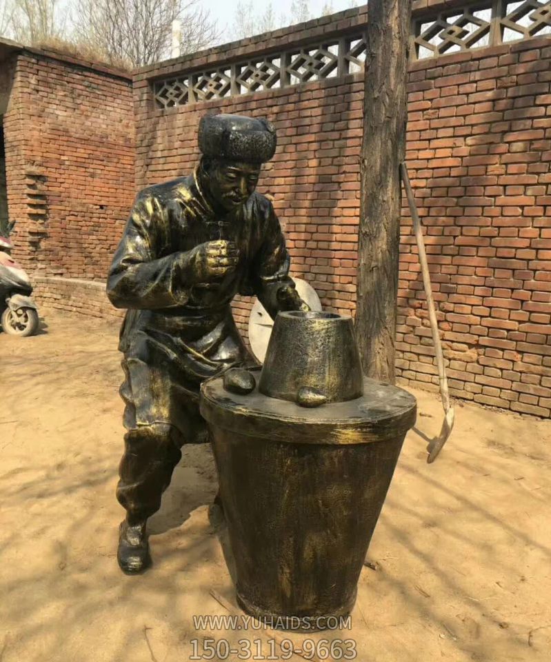 商业街烤红薯老人玻璃钢仿铜博鱼网页版