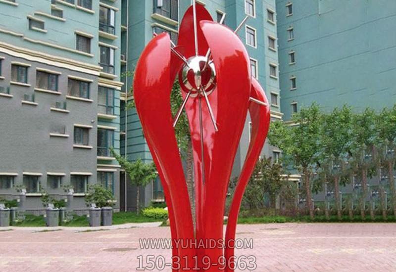 广场户外不锈钢校园抽象含苞待放的花朵博鱼网页版