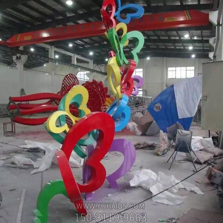 不锈钢彩绘户外园林景观摆件抽象蝴蝶博鱼网页版