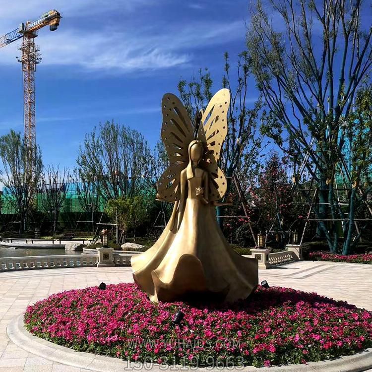 户外广场不锈钢抽象花仙子博鱼网页版