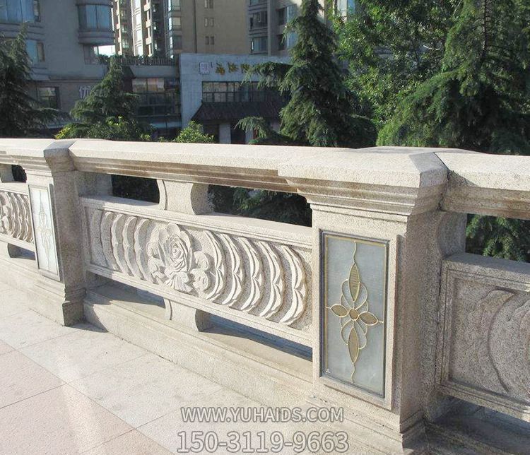 别墅阳台花岗岩浮雕护栏栏板装饰摆件博鱼网页版
