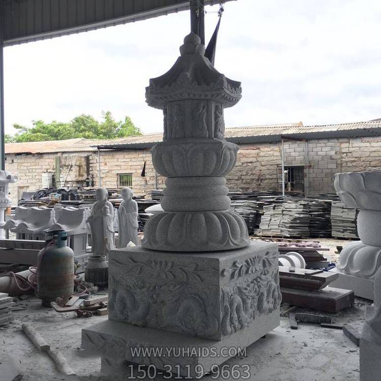 青石雕刻大型寺庙石佛塔博鱼网页版