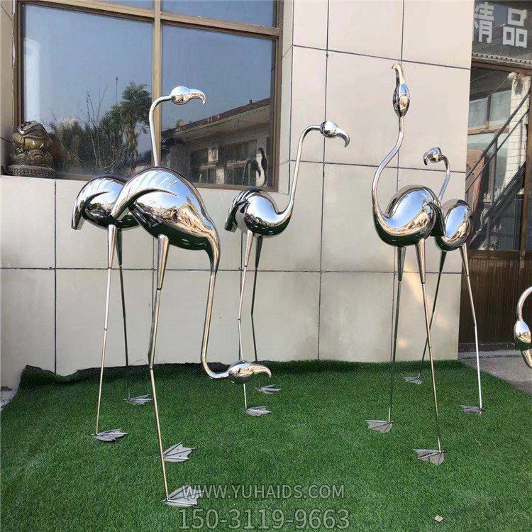  园林小区楼盘装饰品 不锈钢火烈鸟博鱼网页版