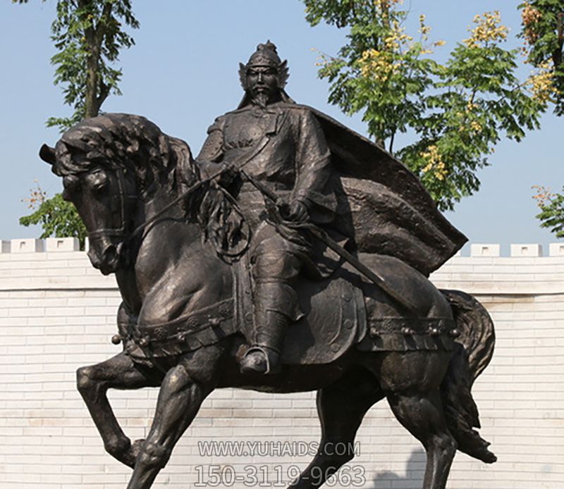 古人铜雕将军骑马博鱼网页版