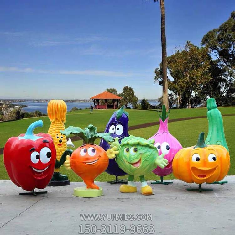 农场户外园林玻璃钢卡通搞怪蔬菜博鱼网页版