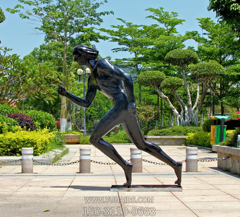 户外公园跑步运动抽象人物玻璃钢博鱼网页版