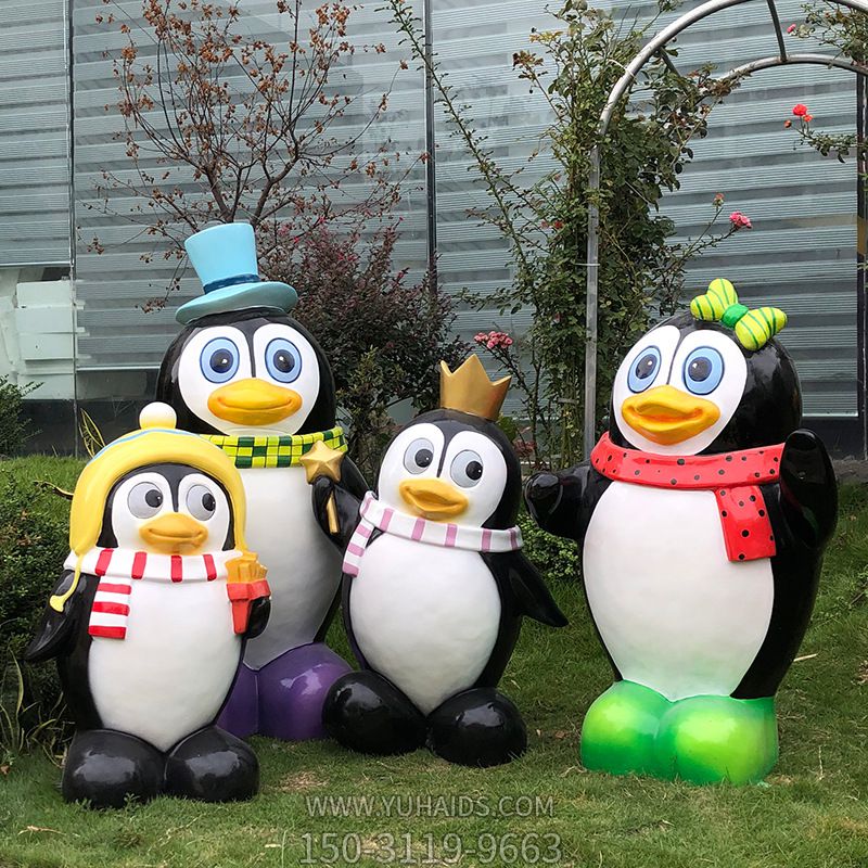 别墅玻璃钢彩绘可爱创意企鹅博鱼网页版