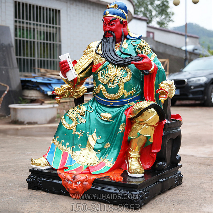 玻璃钢彩绘寺庙宗教神佛关公、关羽博鱼网页版