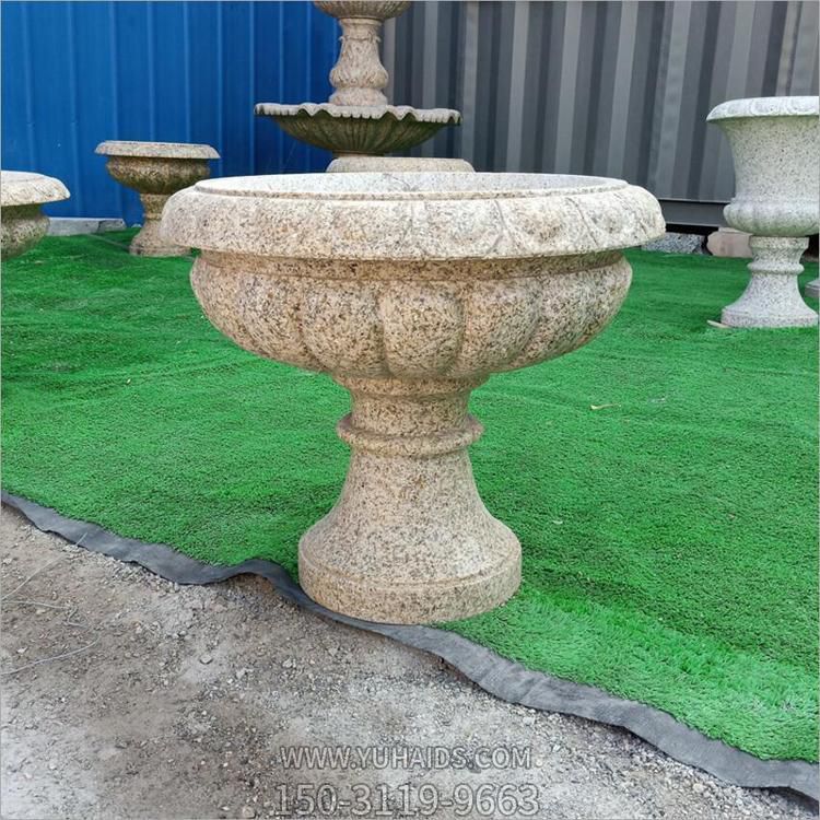 户外接花岗石石雕大型欧式花盆博鱼网页版