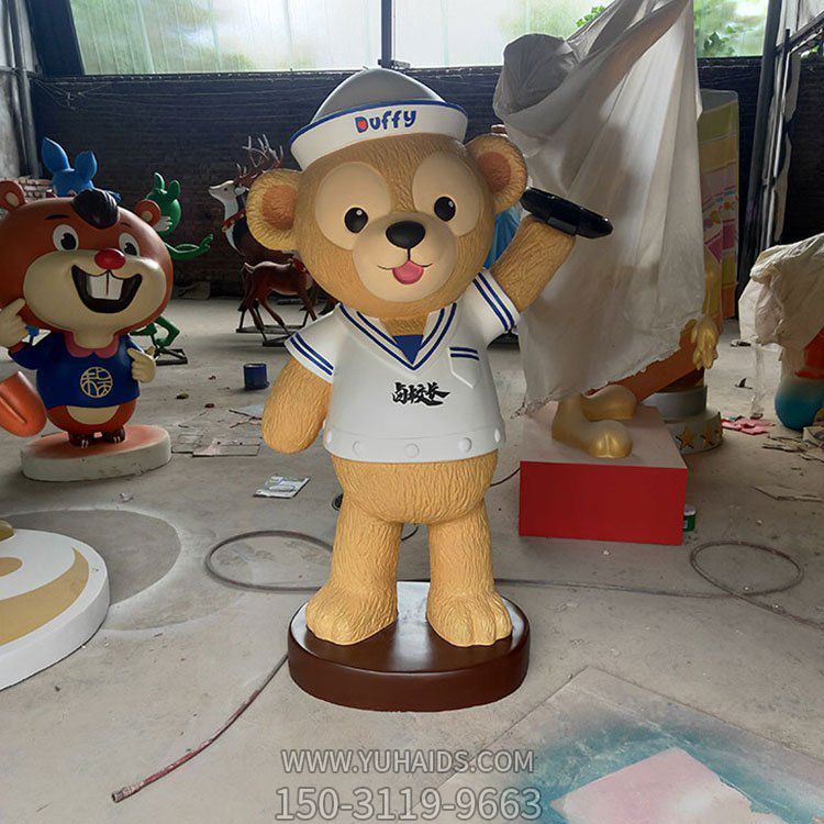 玻璃钢户外园林景观玻璃钢卡通熊博鱼网页版