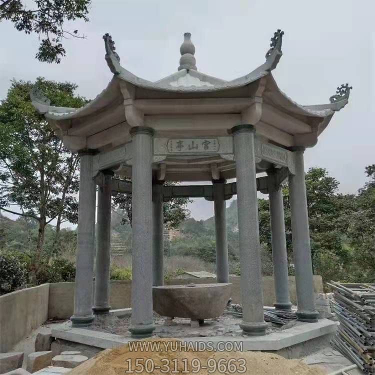 花岗岩大理石雕刻古建筑六角凉亭户外园林博鱼网页版