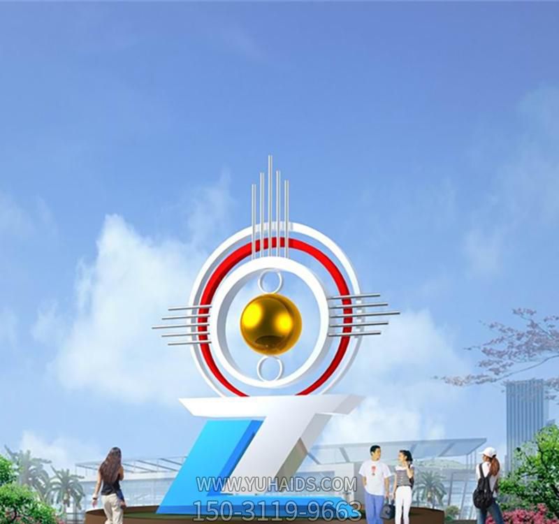 公园不锈钢创意抽象未来博鱼网页版