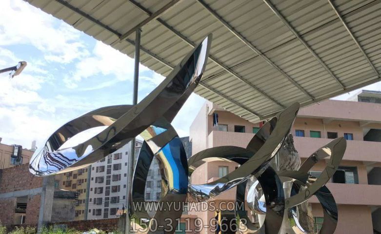 商厦小区不锈钢镜面飘带博鱼网页版