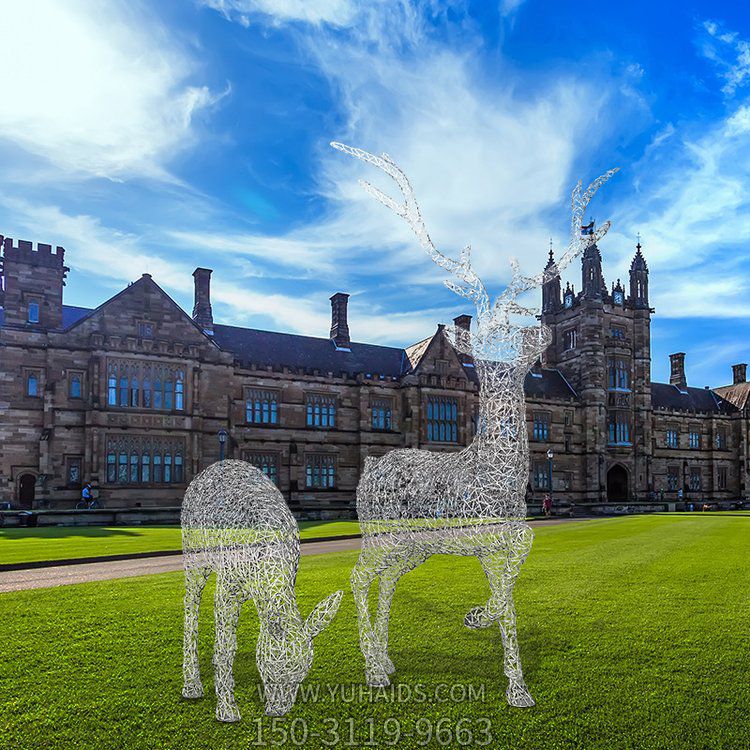 梅花鹿，铁艺铁丝网焊接动物博鱼网页版