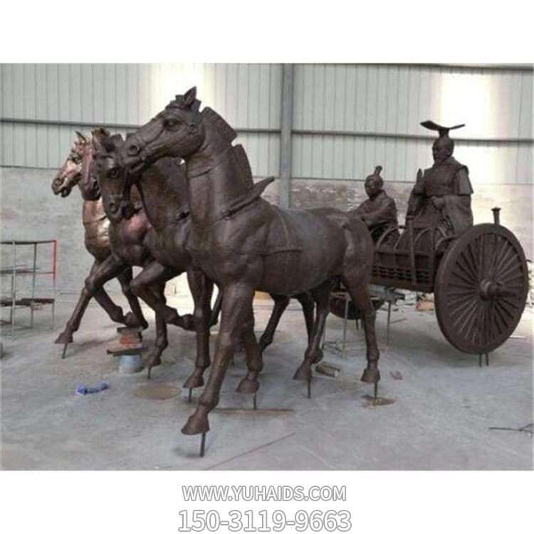 景区景点创意玻璃钢仿铜园林马车博鱼网页版