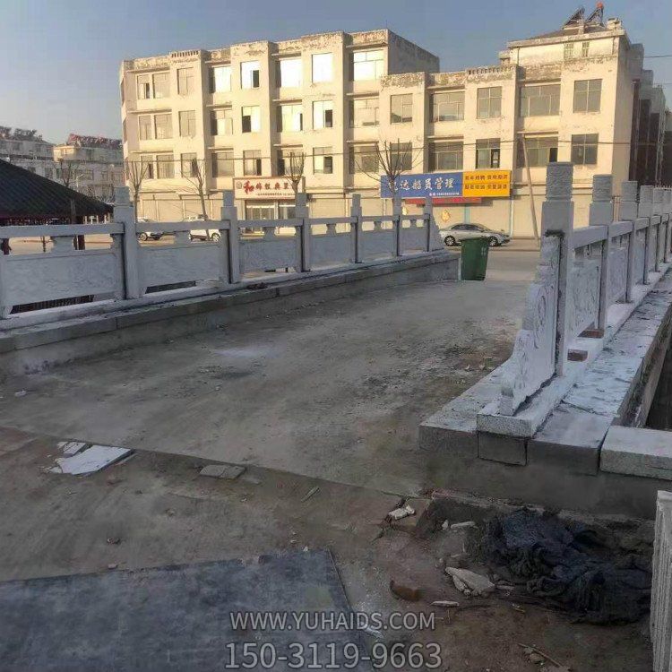 城市街道户外河道大理石石雕护栏摆件博鱼网页版
