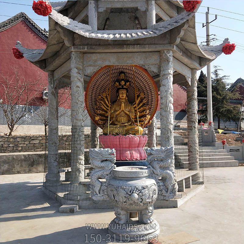 寺庙户外景区摆放神像青石浮雕凉亭博鱼网页版