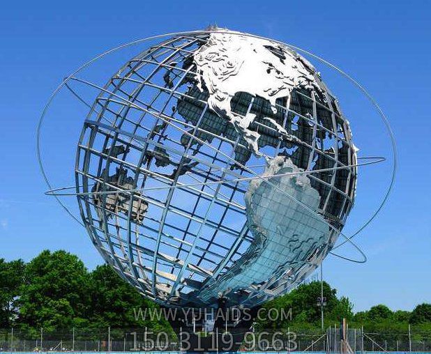 不锈钢户外景观镂空网格地球仪博鱼网页版