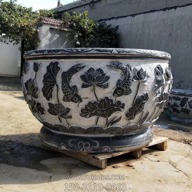 庭院大型仿古做旧养鱼种花老石槽博鱼网页版