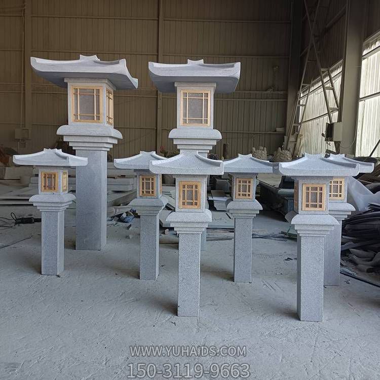 中式庭院青石仿古太阳能灯 禅意石雕落地灯博鱼网页版