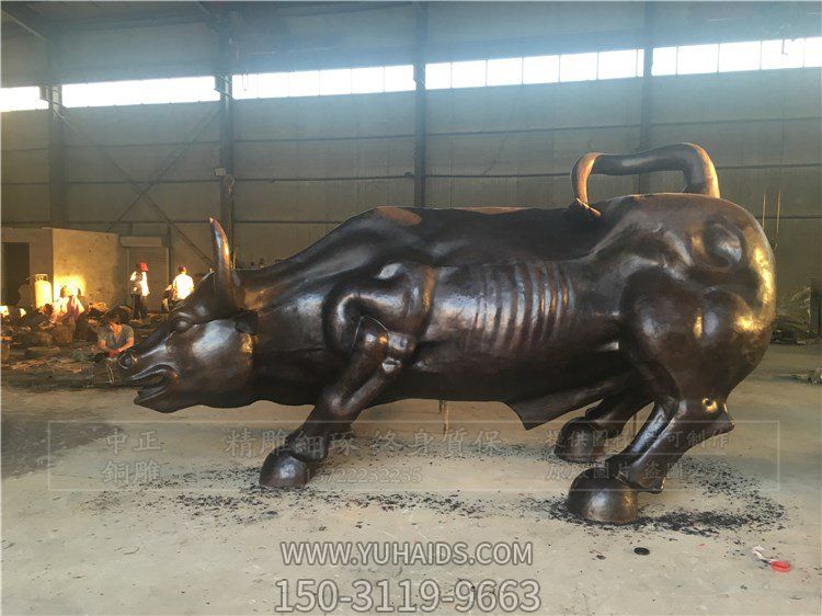 广场大型铜雕户外华尔街牛博鱼网页版