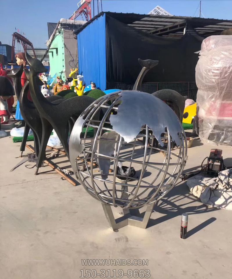 室内不锈钢创意镂空地球仪博鱼网页版