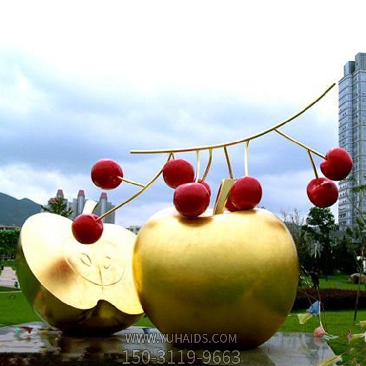 不锈钢镜面园林广场大型苹果博鱼网页版