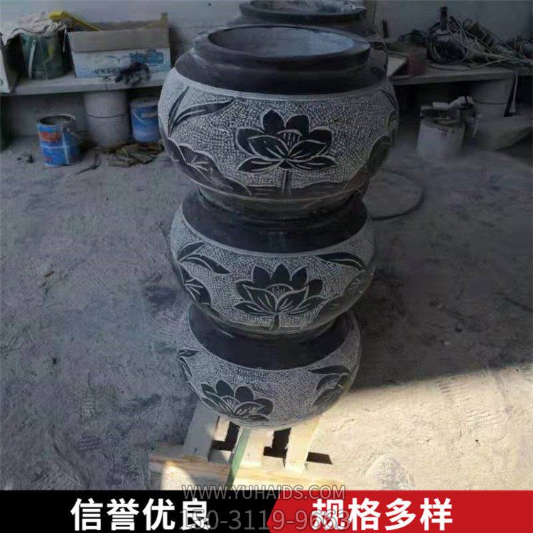 青石石雕庭院大理石石雕花盆博鱼网页版