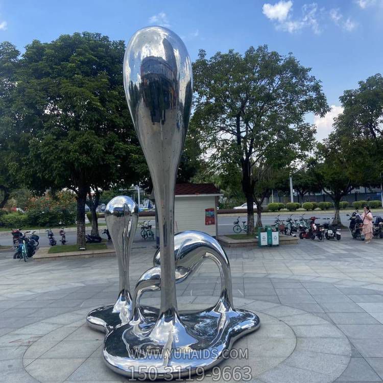 园林户外广场不锈钢水滴博鱼网页版 