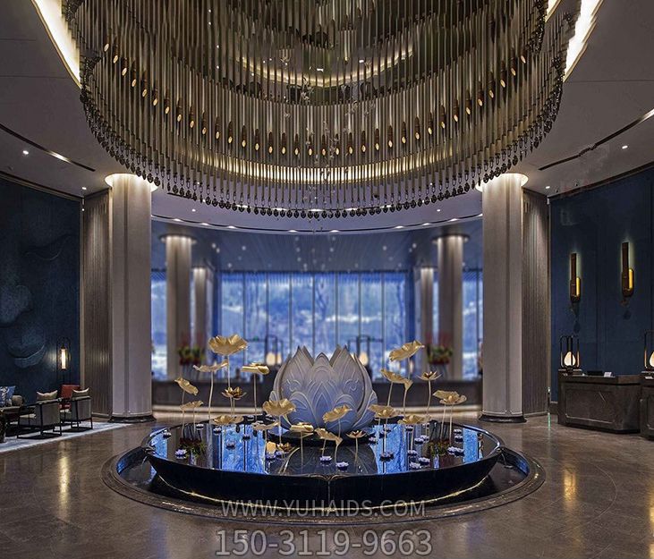 别墅不锈钢锻造装饰品荷花博鱼网页版