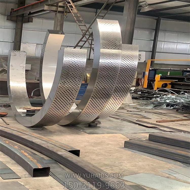 不锈钢抽象创意镂空圆环博鱼网页版