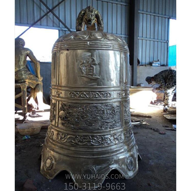 寺院玻璃钢仿铜祈福警鸣挂钟摆件博鱼网页版