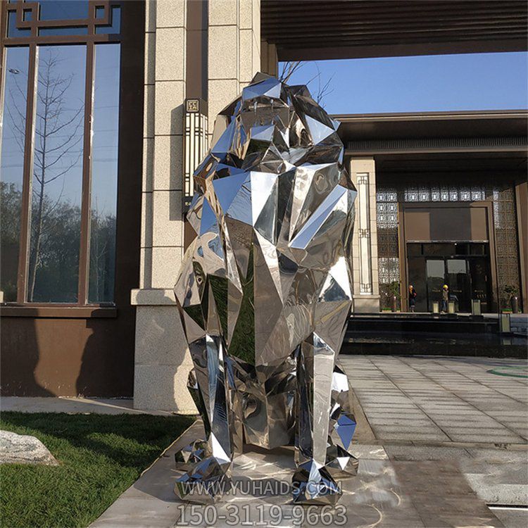 不锈钢镜面几何抽象动物景观博鱼网页版