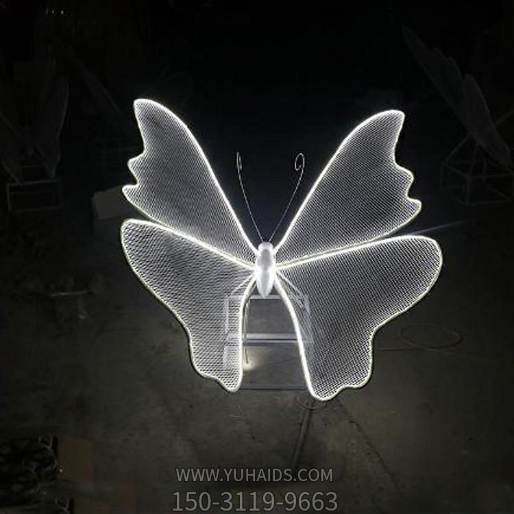 园林灯光亮化不锈钢网格蝴蝶动物博鱼网页版