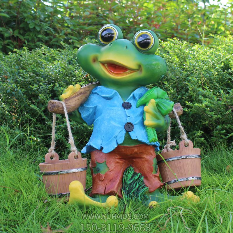 草坪彩绘玻璃钢青蛙博鱼网页版