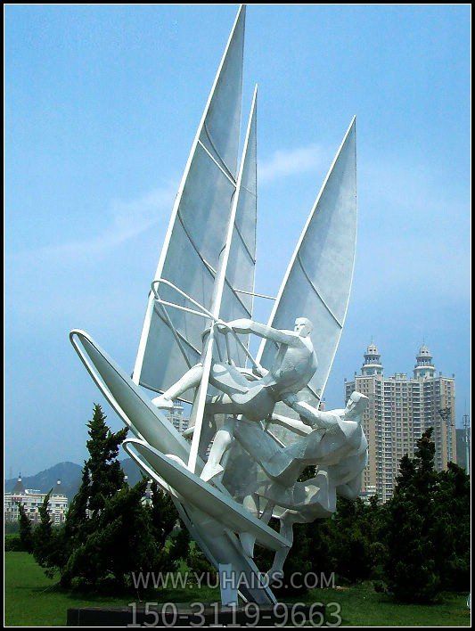 校园广场不锈钢抽象运动竞技人物博鱼网页版