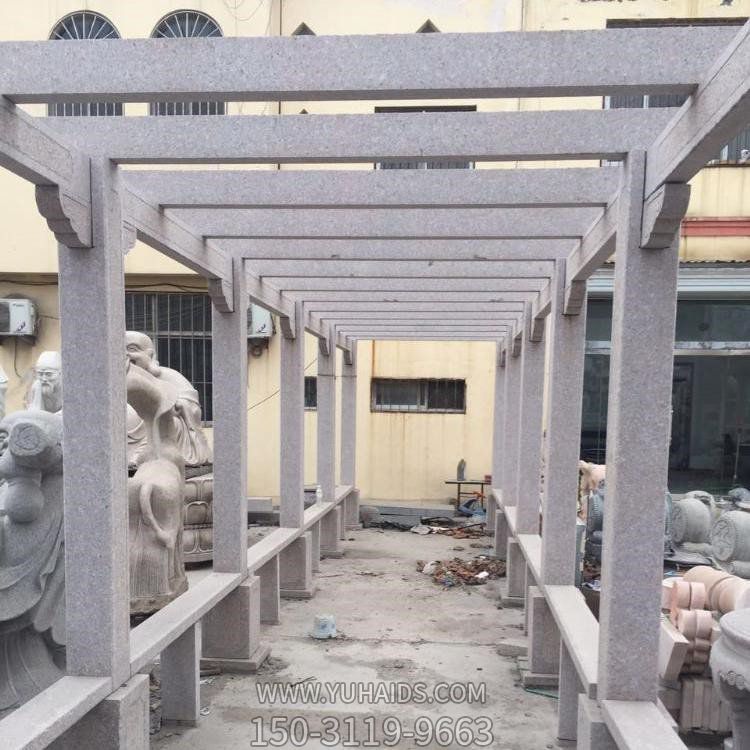 公园青石花岗岩长廊 石亭连廊花架博鱼网页版