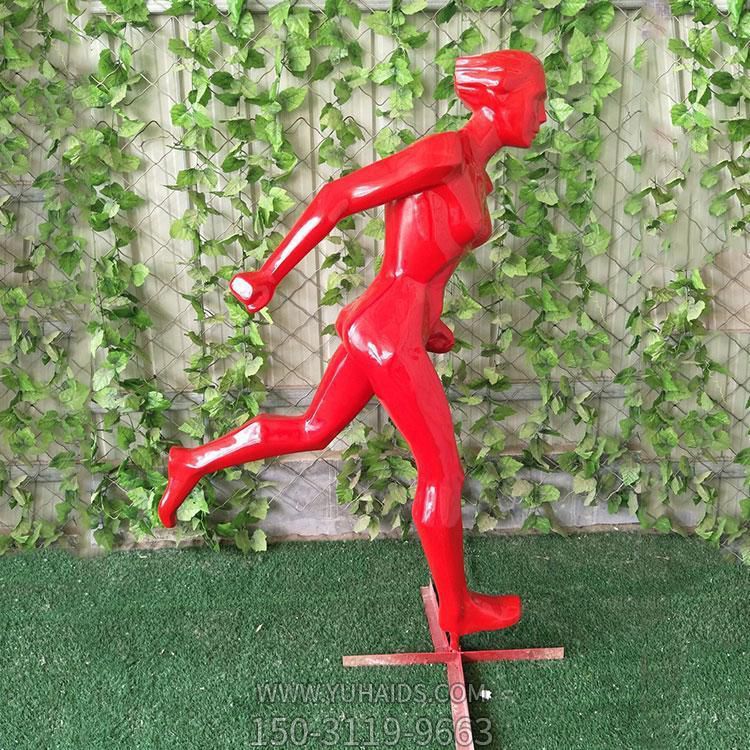 不锈钢彩绘园林景观运动主题跑步的人物博鱼网页版