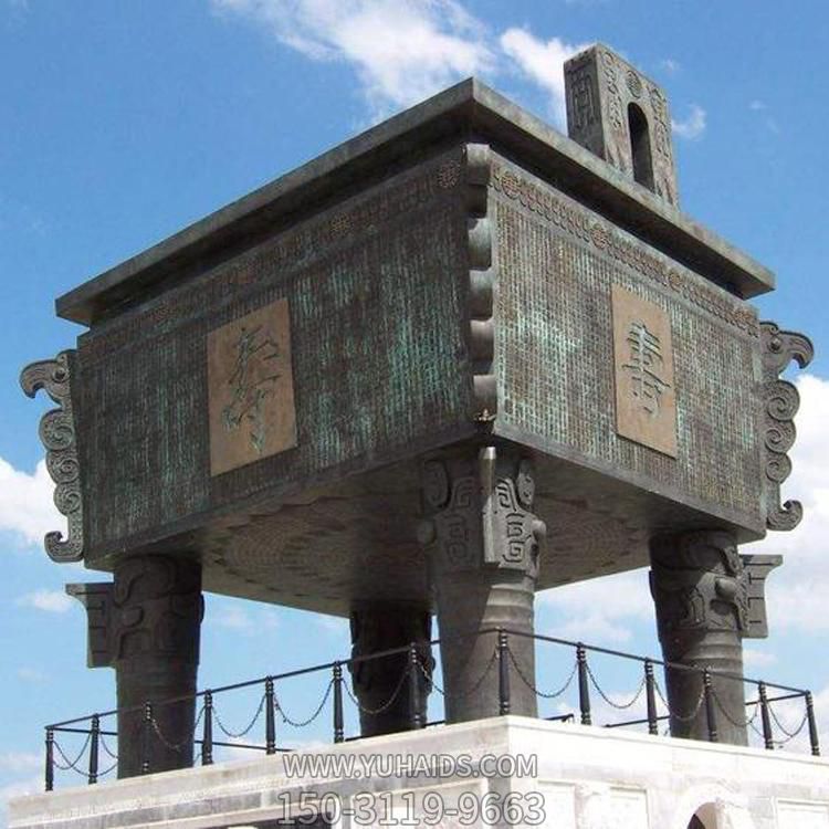 广场大型铸铜仿古做旧园林景观鼎博鱼网页版