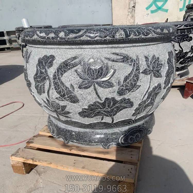 石雕天然石鱼缸石槽仿古新中式花盆博鱼网页版