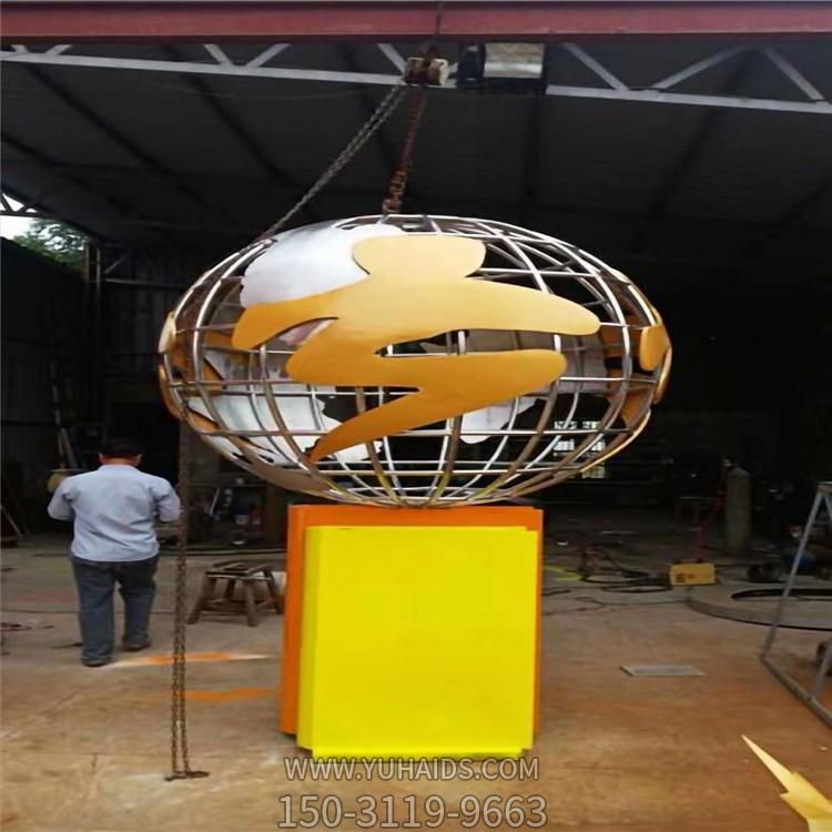 庭院不锈钢金属网格地球仪博鱼网页版