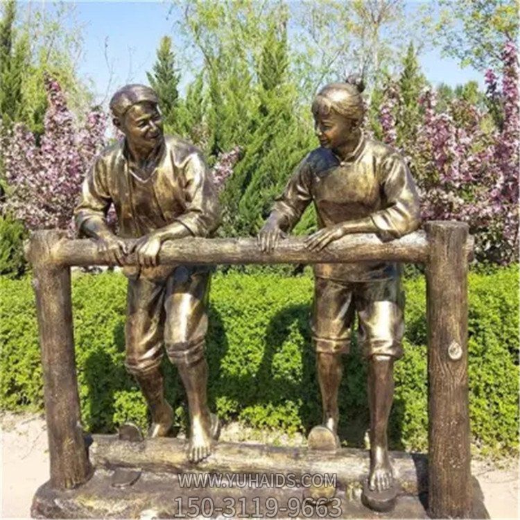 玻璃钢仿铜园林景观创意景观摆件博鱼网页版