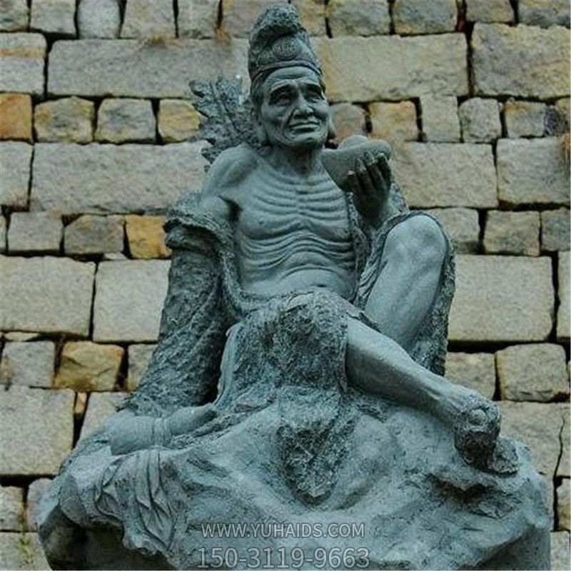 户外景区骨瘦如柴的石雕济公博鱼网页版