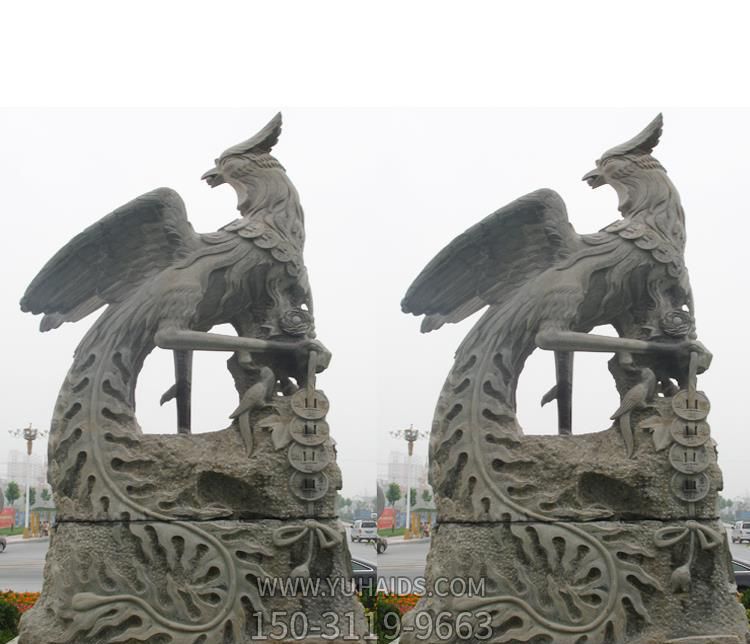景区大理石石雕浮雕凤凰博鱼网页版
