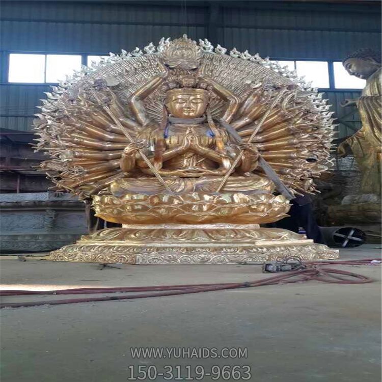 不锈钢仿古做旧寺庙供奉菩萨千手观音博鱼网页版