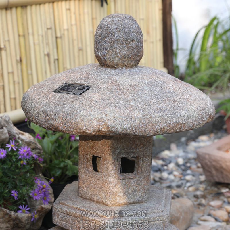 水磨坊户外中式太阳能灯别墅草坪落地石灯笼装饰摆件博鱼网页版