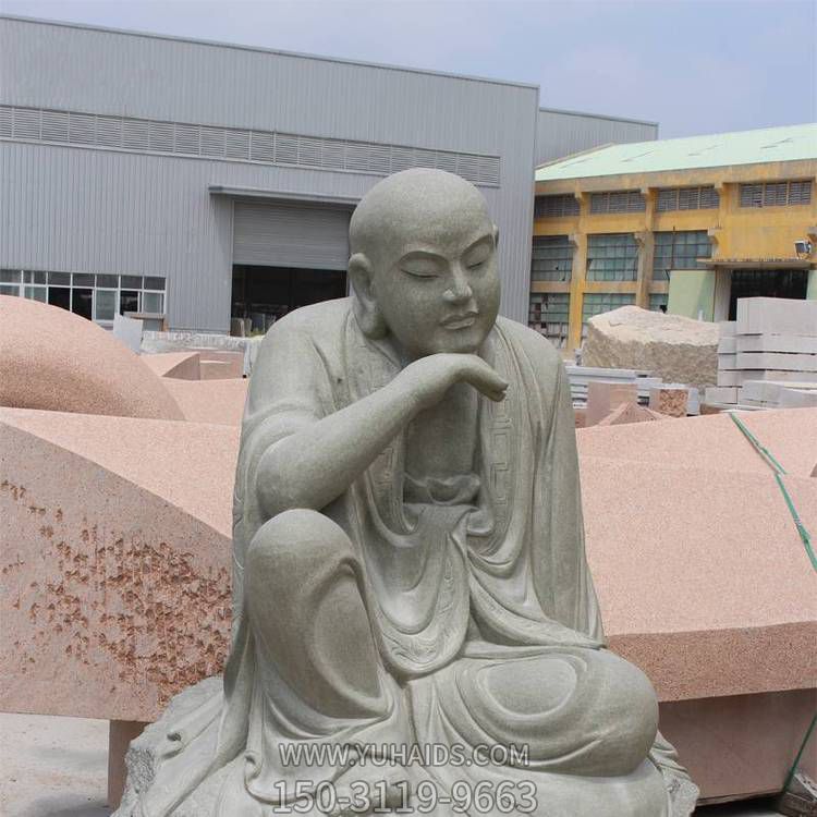 园林景区创意石雕大理石十八罗汉博鱼网页版